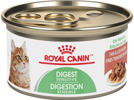 Conserve pour chat Royal Canin - Fines tranches en sauce Digestion sensible Fashion