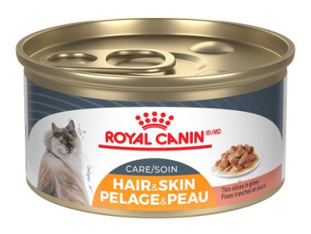 Conserve pour chat Royal Canin -Caisse de 24- SOIN PELAGE & PEAU TRANCHE EN SAUCE Hot on Sale