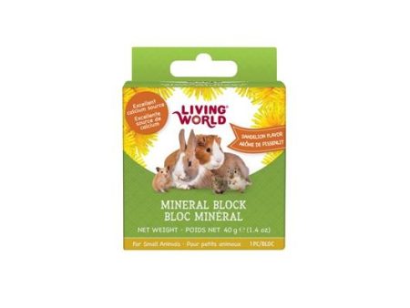 Living World bloc minéraux arôme de pissenlit 40g pour petits animaux For Sale