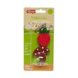 Living World Nibblers jouet à gruger fraise et champignon en bois sur tige pour petits mammifères Hot on Sale